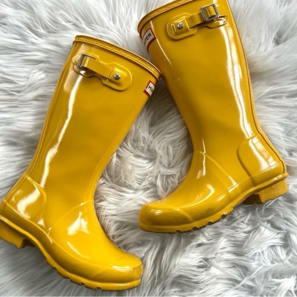 Kids sz 2 YellowHunter boots - Picture 2 of 6